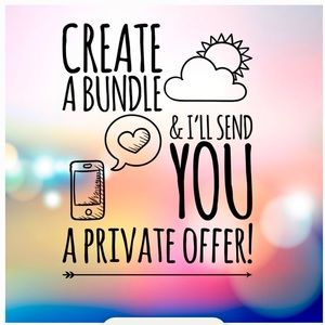 Create a Bundle and I’ll Send you a Personal Offer